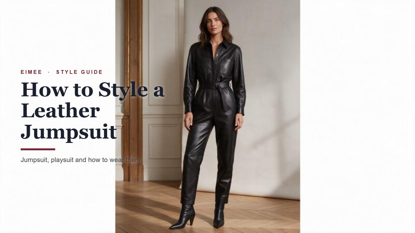 How to style a leather jumpsuit for women, Eimee style guide How to style a leather jumpsuit for women, Eimee style guide