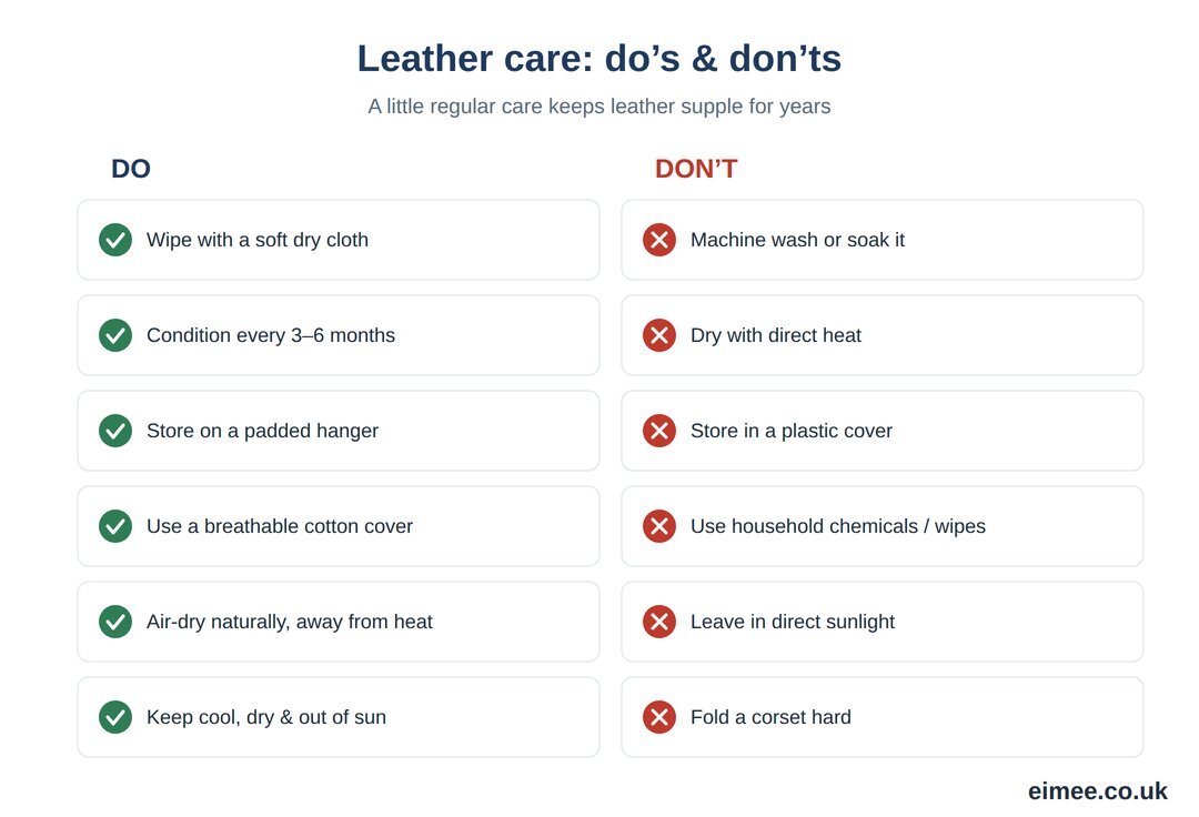 Leather care do's and don'ts checklist Leather care do's and don'ts checklist