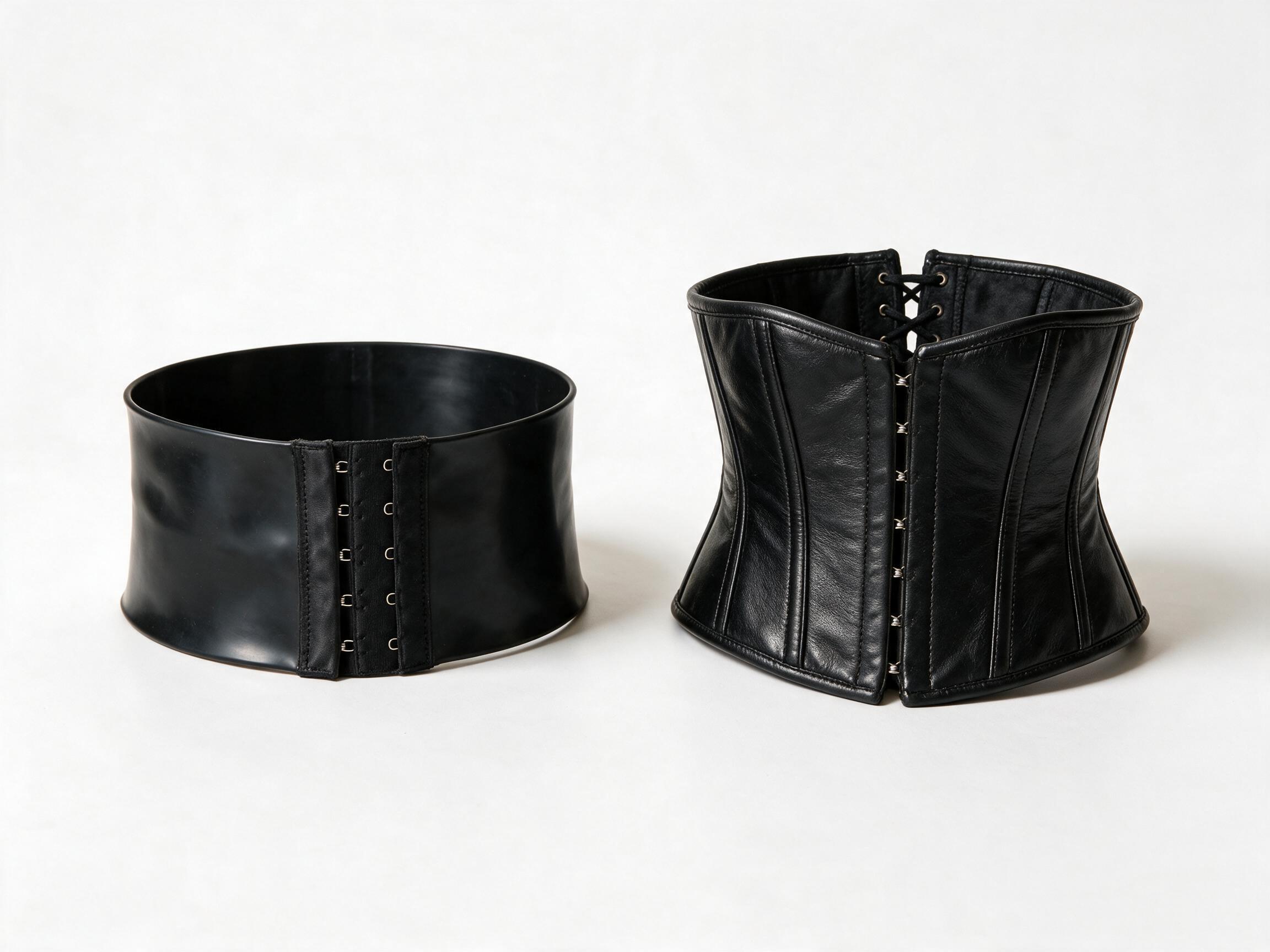 Steel-boned corset vs latex waist trainer comparison&rdquo;.